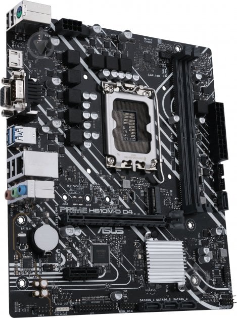 Материнская плата Asus PRIME H610M-D D4 (Socket 1700, Intel H610, micro ATX) - фото 3