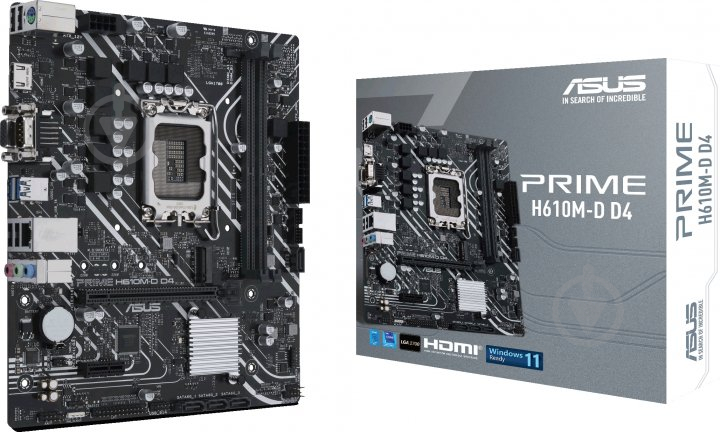 Материнская плата Asus PRIME H610M-D D4 (Socket 1700, Intel H610, micro ATX) - фото 6