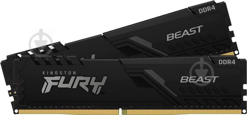 Оперативная память Kingston DDR4 SDRAM 32 GB (2x16GB) 2666 MHz (KF426C16BB1K2/32) Fury Beast - фото 1