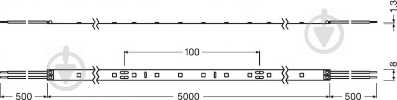 Стрічка світлодіодна Ledvance 5,5 Вт 23 В холодний - фото 2