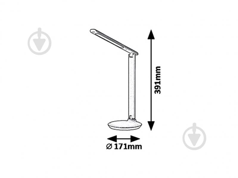 Настольная лампа Rabalux Осиас LED 230 V 2700-6500 K 9 Вт черный 6980 - фото 2