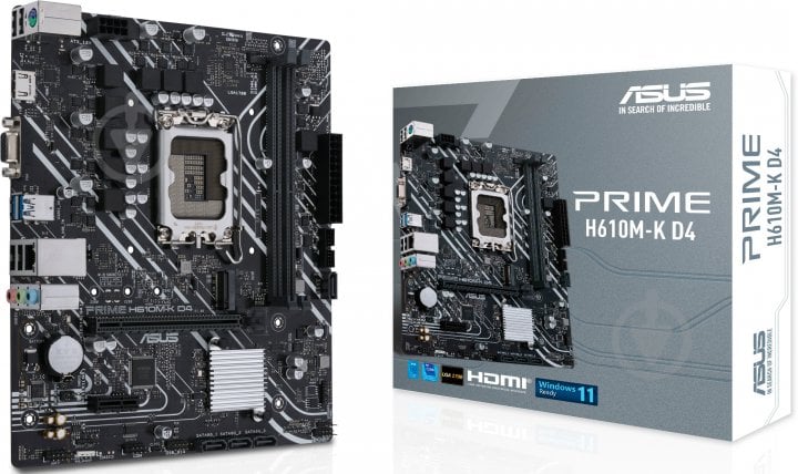 Материнская плата Asus PRIME H610M-K D4 (Socket 1700, Intel H610, micro ATX) - фото 6