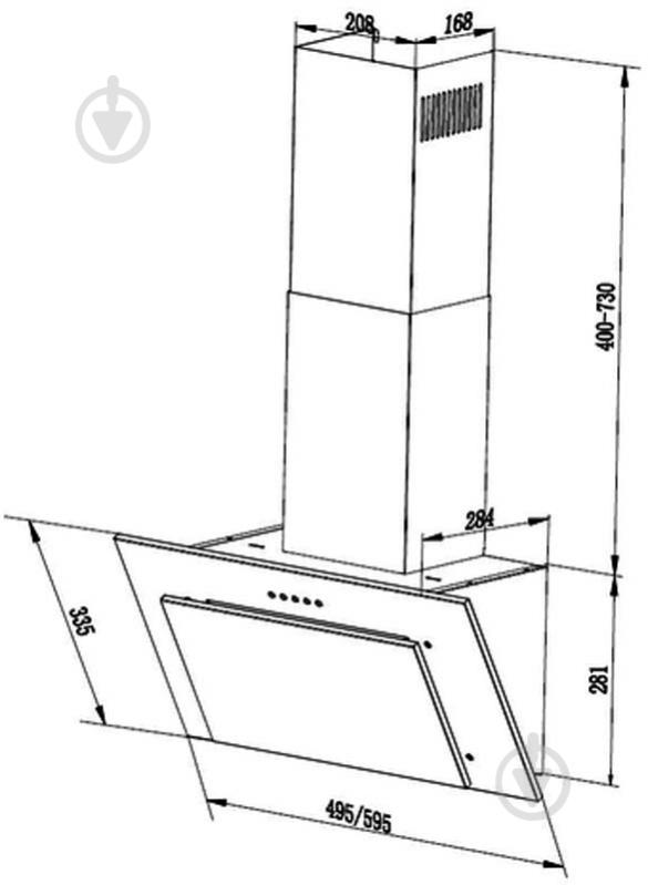 Вытяжка Pyramida FB 60 M BL - фото 2 Вытяжка Pyramida FB 60 M BL - фото 2