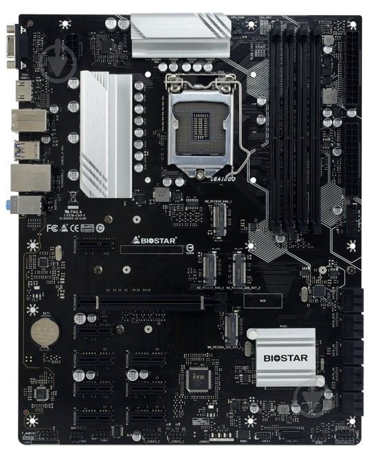 Материнська плата Biostar TZ590-BTC DUO (Socket 1200, Intel Z590, ATX) - фото 1