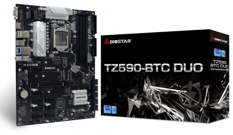 Материнська плата Biostar TZ590-BTC DUO (Socket 1200, Intel Z590, ATX) - фото 3