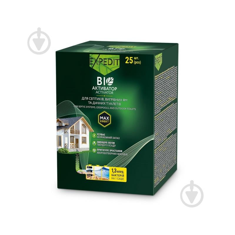 Біоактиватор EXPEDIT для дачних туалетів і септиків саше - фото 2 Біоактиватор EXPEDIT для дачних туалетів і септиків саше - фото 2