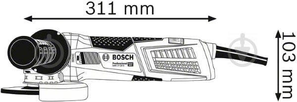 Болгарка (кутова шліфмашина) Bosch Professional GWX 17-125 S 06017C4002 - фото 3