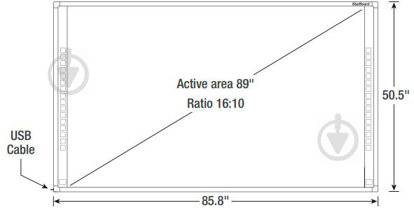 Інтерактивна дошка STARBOARD FX-89WE2 - фото 3