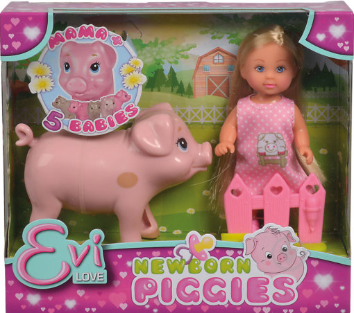 Набор с куклой Simba Steffi & Evi Вагітна свинка 5733337 - фото 3