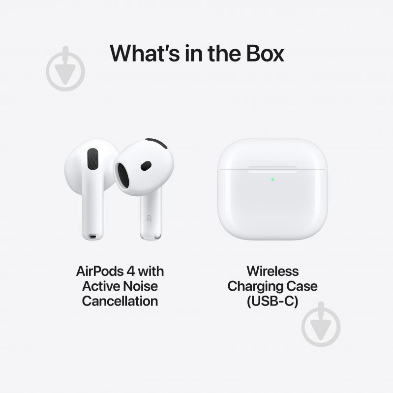 Наушники Apple AirPods 4 with Active Noise Cancellation white (MXP93ZE/A) - фото 9