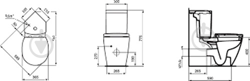 Унітаз-компакт Ideal Standard Connect E119501+E120201+E129101 - фото 2