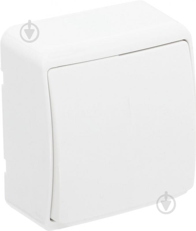 Выключатель одноклавишный HausMark Domo без подсветки белый HSN-SWP.H3C20G1W1-WH - фото 2