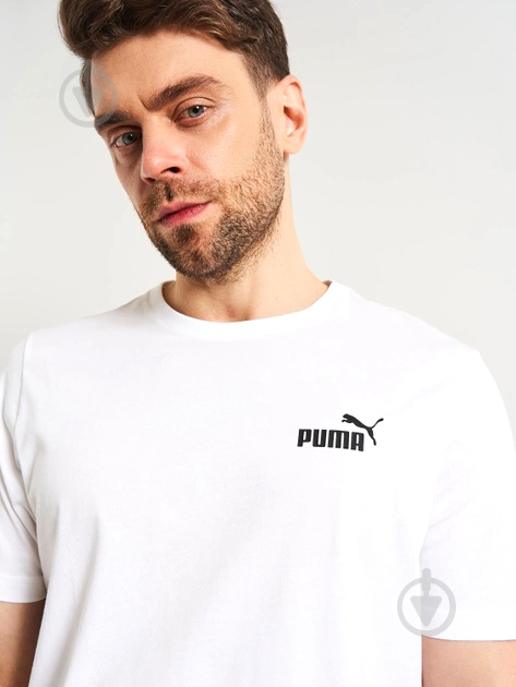 Футболка Puma ESS Small Logo Tee 58666802 р.XS белый - фото 3