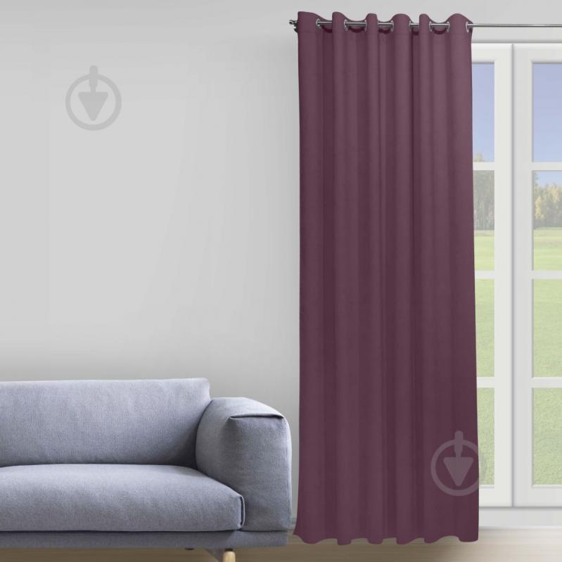 Штора Moda 200х268 см темно-сиреневый Decora textile - фото 1