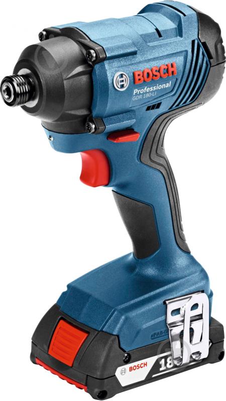 Гайковерт ударный аккумуляторный Bosch Professional GDR 180-LI 18 В/ 3,0 Ач Li-ion 06019G5120 - фото 1