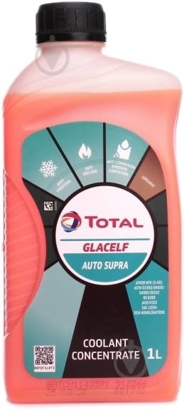 Антифриз TotalEnergies Glacelf Auto Supra 1 л помаранчевий - фото 1