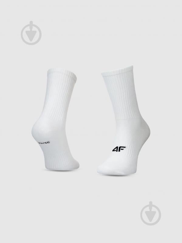 Шкарпетки 4F SOCKS CAS M478 (3pack) 4FWMM00USOCM478-10S р.39-42 білий 3 шт. - фото 2 Шкарпетки 4F SOCKS CAS M478 (3pack) 4FWMM00USOCM478-10S р.39-42 білий 3 шт. - фото 2