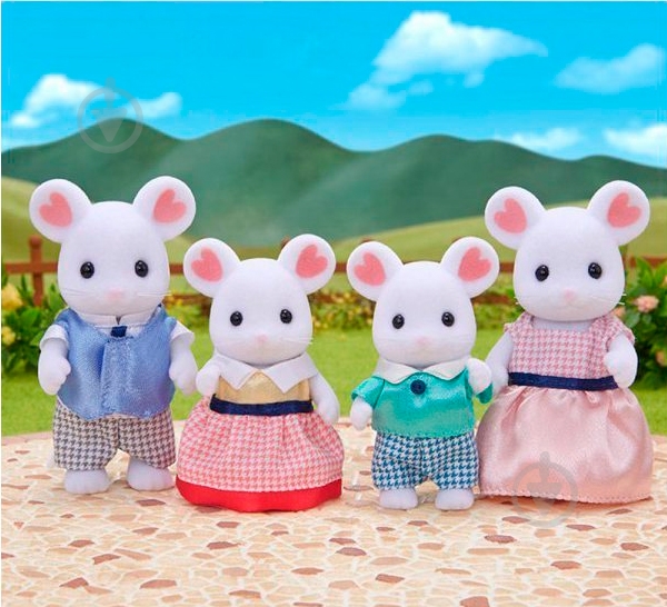 Набор игрушек Sylvanian Families Семья белых мышей - фото 2