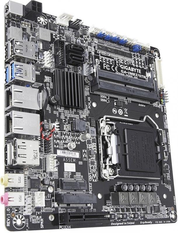 Материнская плата Gigabyte GA-IMB370TN (Socket 1151, Intel Q370, mini ITX) - фото 2