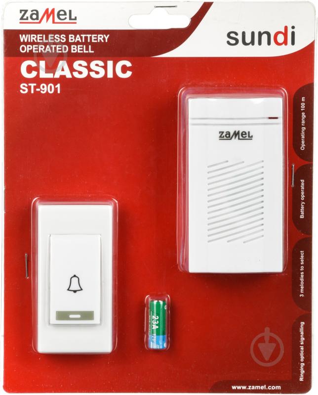 Звонок электрический Zamel CLASSIC белый - фото 4 Звонок электрический Zamel CLASSIC белый - фото 4