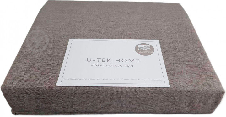 Простирадло натяжне CC160200 Cotton Cacao 160x200 см какао U-tek - фото 1