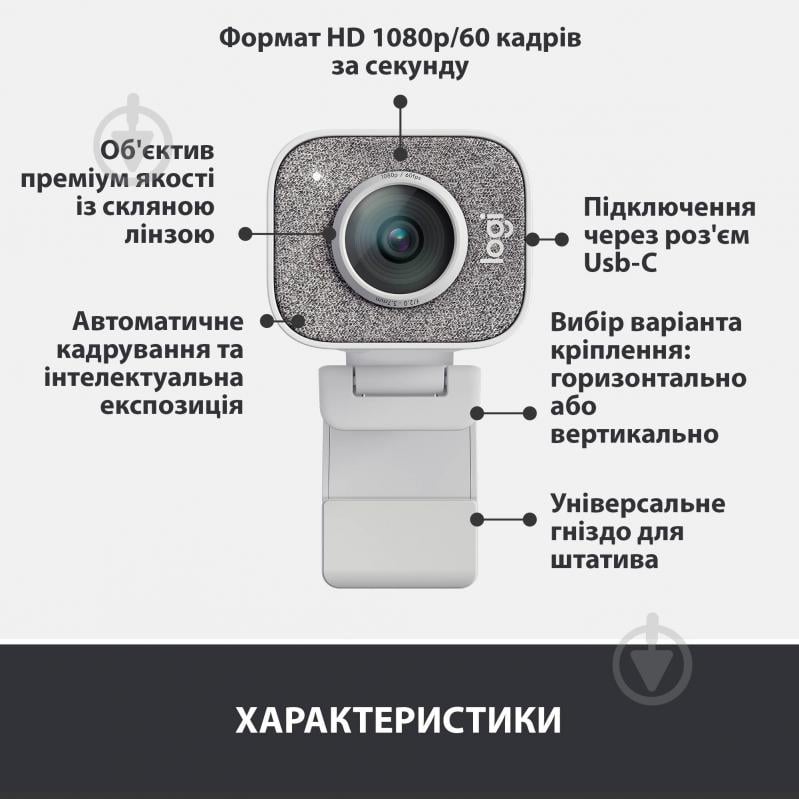 Веб-камера Logitech StreamCam OFF WHITE (L960-001297) - фото 6 Веб-камера Logitech StreamCam OFF WHITE (L960-001297) - фото 6