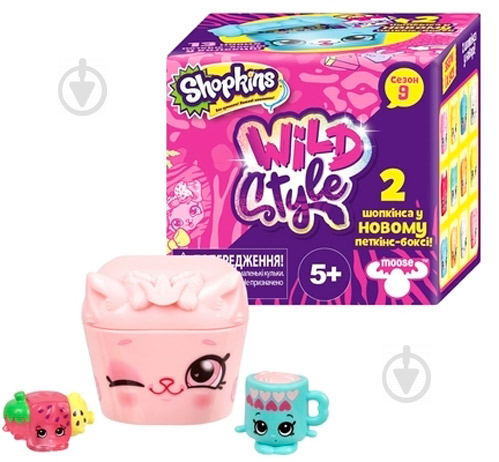 Ігрова фігурка-сюрприз Shopkins S9 Wild style Петкінс-Бокс - фото 1