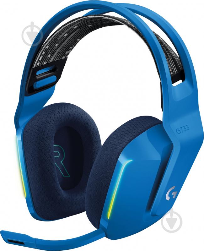 Гарнитура игровая Logitech G733 LIGHTSPEED Wireless RGB Gaming Headset blue (981-000943) - фото 1