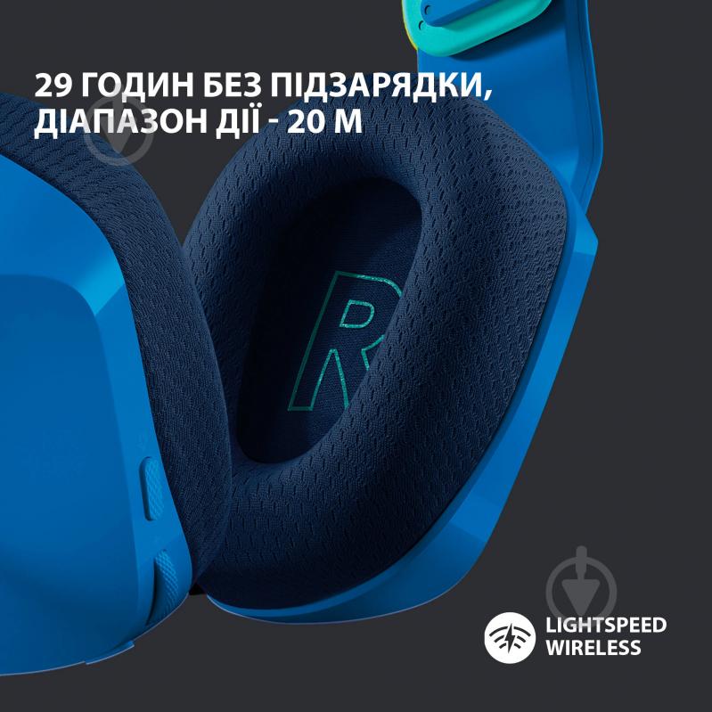 Гарнитура игровая Logitech G733 LIGHTSPEED Wireless RGB Gaming Headset blue (981-000943) - фото 3