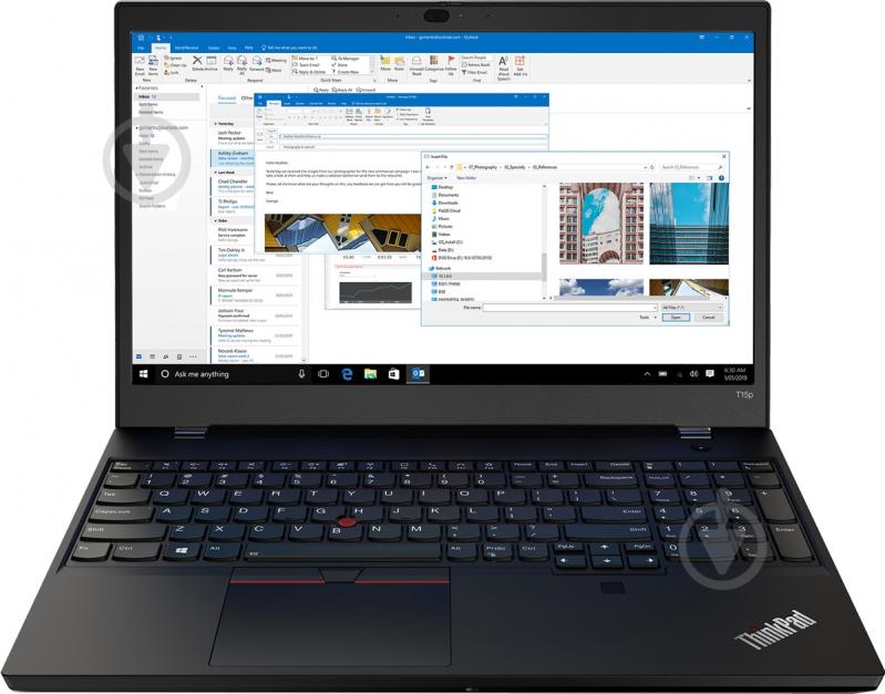 Ноутбук Lenovo ThinkPad T15p Gen 1 15,6" (20TN0019RA) black - фото 1