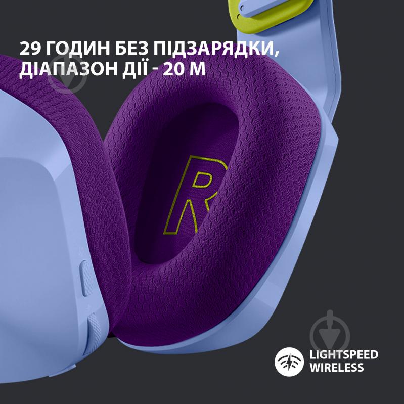 Гарнитура игровая Logitech G733 LIGHTSPEED Wireless RGB Gaming Headset lilac (981-000890) - фото 3