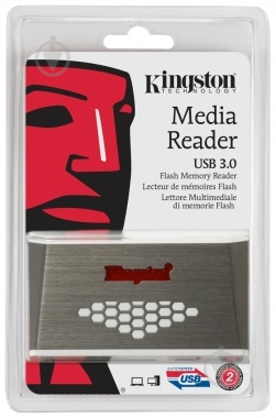 Кардридер Kingston USB 3.0 Hi-Speed Media (FCR-HS4) - фото 3