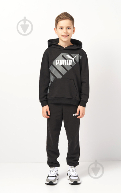 Джемпер Puma POWER Graphic Hoodie 67925601 р.176 чорний - фото 4