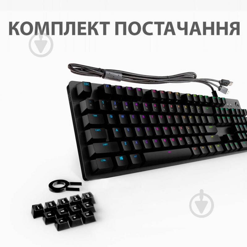 Клавиатура Logitech G512 Carbon Lightsync RGB Mechanical (920-009351) black - фото 8