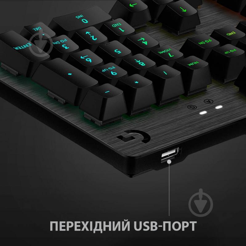 Клавиатура Logitech G512 Carbon Lightsync RGB Mechanical (920-009351) black - фото 4