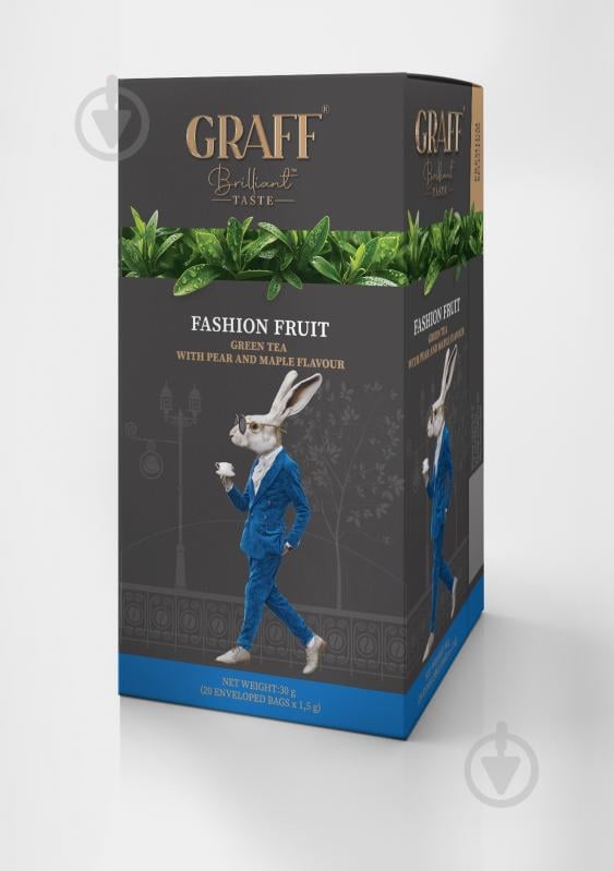 Чай зелений Graff Fashion fruit 20 шт. 30 г - фото 2