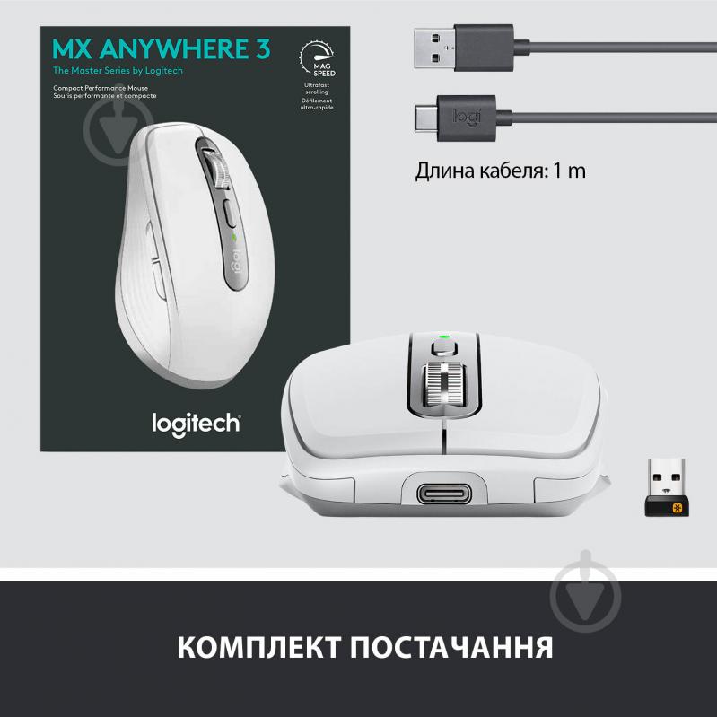 Мышь Logitech MX Anywhere 3 Pale Grey (L910-005989) - фото 10