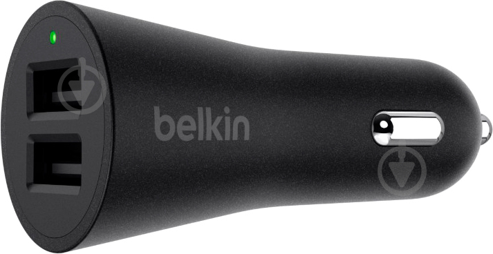 Автомобільний зарядний пристрій Belkin USB DUAL METALLIC 24W - фото 1