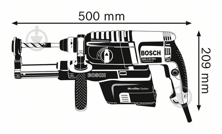 Перфоратор Bosch Professional Heavy Duty GBH 2-23 REA 0611250500 - фото 5