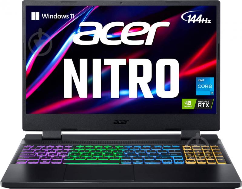 Ноутбук Acer Nitro 5 AN515-58 15,6" (NH.QFMEU.008) obsidian black - фото 1