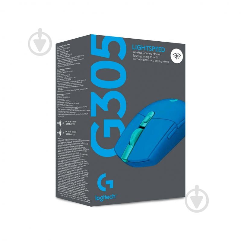 Мышь Logitech G305 LIGHTSPEED Wireless Gaming Mouse blue (910-006014) - фото 10