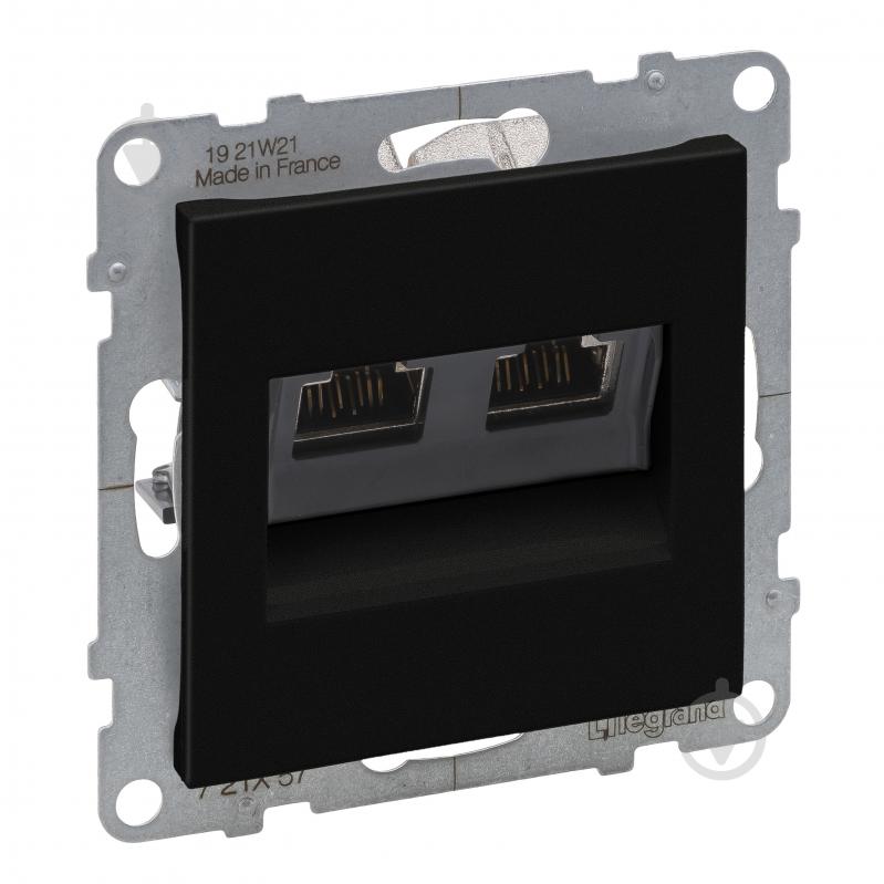 Розетка компьютерная Legrand Suno IP20 черный 721457 - фото 1