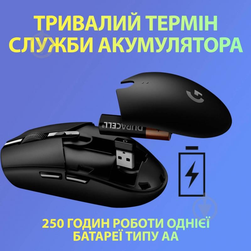 Миша Logitech G305 LIGHTSPEED Wireless Gaming Mouse lilac (910-006022) - фото 4