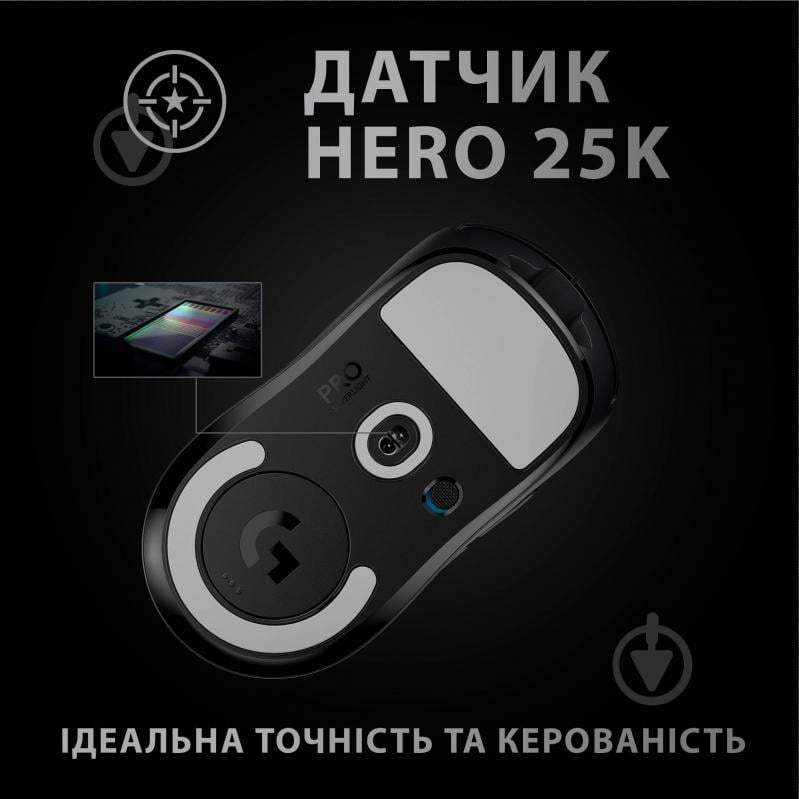 Мышка Logitech G Pro X Superlight Wireless Black (L910-005880) - фото 5