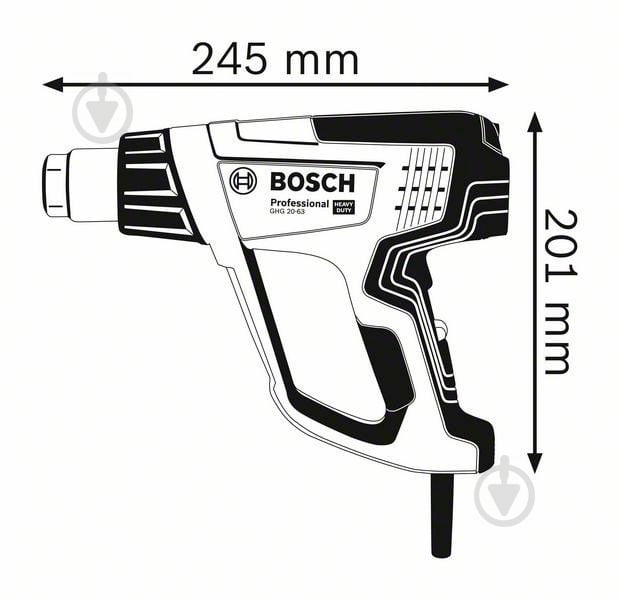 Фен строительный Bosch Professional GHG 23-66 06012A6301 - фото 6