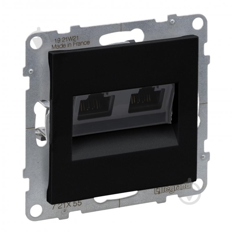 Розетка компьютерная Legrand Suno IP20 черный 721455 - фото 1