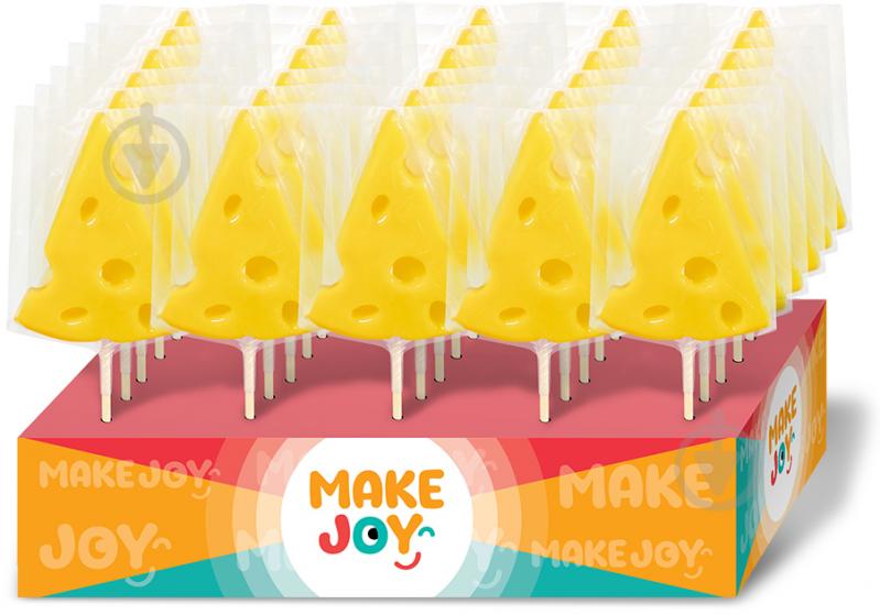 Карамель льодяникова Make Joy Funny Pops у формі сиру 30 г - фото 1