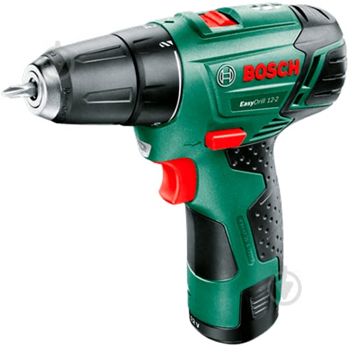 Шуруповерт аккумуляторный Bosch EasyDrill 12-2 060397290V - фото 1