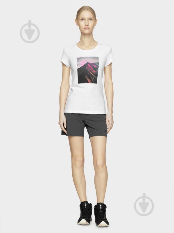 Футболка 4F D4L20-TSD151 XS белый - фото 2