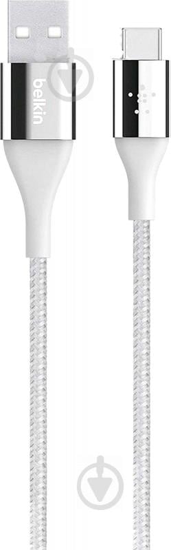 Кабель Belkin Lightning – USB 1,2 м серебряный (F2CU059BT04-SLV) DuraTek USB-A - фото 1